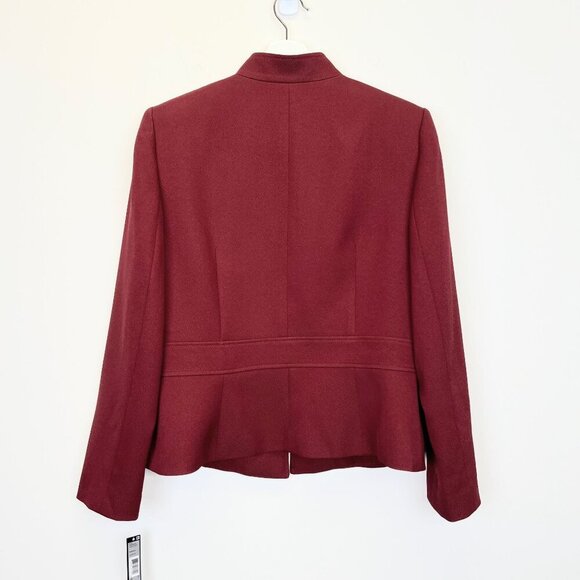 NWT TAHARI ASL Women's Stand Collar Button Blanzer Size 12 - Picture 9 of 11